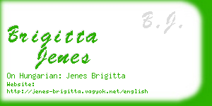 brigitta jenes business card